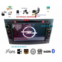 Autoradio ANDROID Carplay gps waze dvd usb BT OPEL ZAFIRA/ VIVARO/ ASTRA/ ANTARA/ CORSA/ MERIVA/ TIGRA/ COMPO + caméra + MICRO