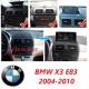 Ecran carplay android gps bluetooth BMW X3 E83 (2004-2010) + Caméra de recul et microphone