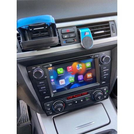 Autoradio Carplay Gps Waze Bluetooth dvd wifi Android BMW SERIE 3 E90/E91/E92/E93 avec CAMERA de recul et Microphone externe