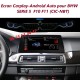 Ecran Android 13 CARPLAY-ANDROID AUTO GPS WAZE BLUETOOTH USB BMW SERIE 5 F10-F11 CIC-NBT+ Caméra de recul et microphone