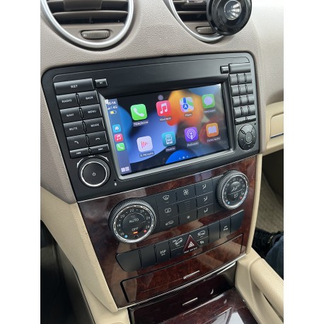 Autoradio Android multimédia CARPLAY Gps bluetooth usb Mercedes ML/GL ( W164/X164 ) + Caméra + Microphone