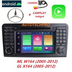 Autoradio Android multimédia CARPLAY Gps bluetooth usb Mercedes ML/GL ( W164/X164 ) + Caméra + Microphone