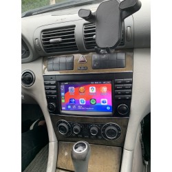 AUTORADIO CARPLAY Android 10 Gps Bluetooth WIFI DVD USB SD  pour Mercedes Benz Classe C (W203) - CLC (W203) + CAMERA DE RECUL