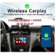 AUTORADIO CARPLAY Android 10 Gps Bluetooth WIFI DVD USB SD  pour Mercedes Benz Classe C (W203) - CLC (W203) + CAMERA DE RECUL